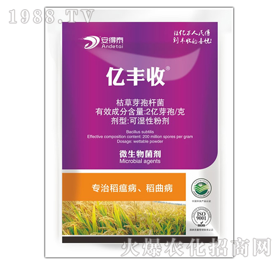 專(zhuān)治稻瘟病稻曲病-億豐收-安得泰