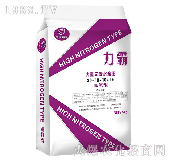 高氮型大量元素水溶肥30-10-10+TE-力霸-諾爾