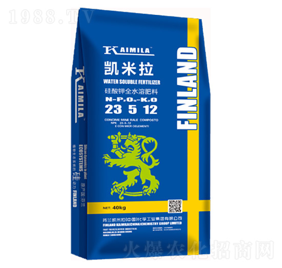 硅酸鉀全水溶肥23-5-12-凱米拉