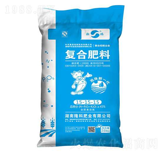 復合肥料15-15-15-湘珠（25kg）-隆科肥業(yè)