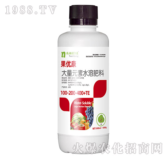大量元素水溶肥料100-200-400+TE-果優(yōu)康-瑞翔諾爾康