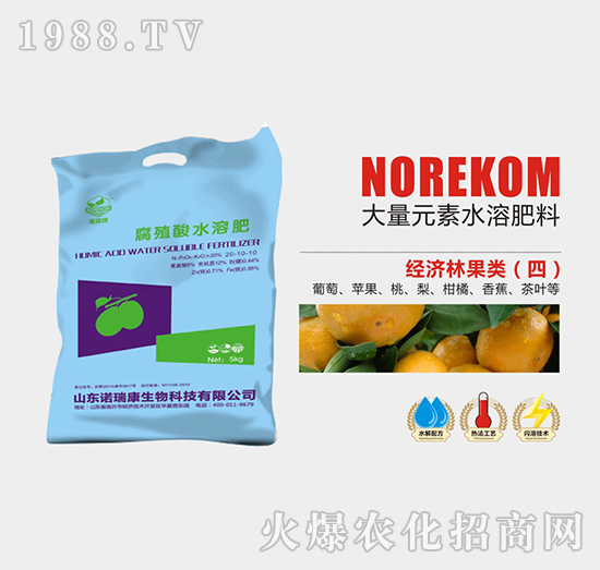 經(jīng)濟(jì)林果類腐植酸水溶肥20-10-10-諾瑞康