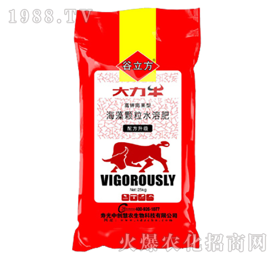 高鉀膨果型海藻顆粒水溶肥-大力牛-谷立方-中創(chuàng)慧農