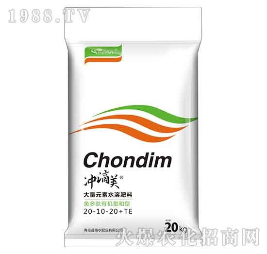 魚(yú)多肽有機(jī)螯合型大量元素水溶肥料20-10-20+TE-沖滴美-益佰農(nóng)