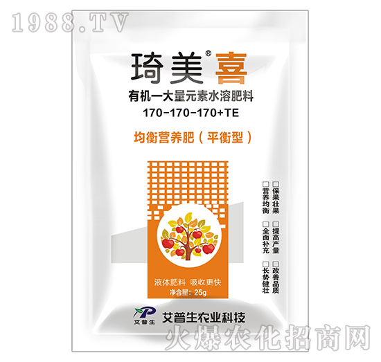 有機(jī)大量元素水溶肥料170-170-170+TE-琦美喜-艾普生