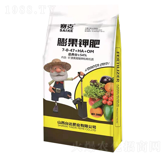 膨果鉀肥7-0-47+HA+OM-賽克-臺(tái)達(dá)