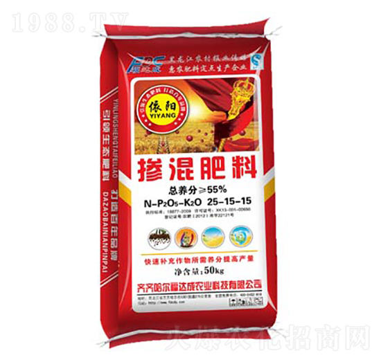 55%摻混肥料25-15-15-依陽-福達成