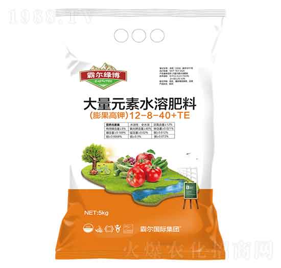 膨果高鉀型大量元素水溶肥料12-8-40+TE-霸爾綠博
