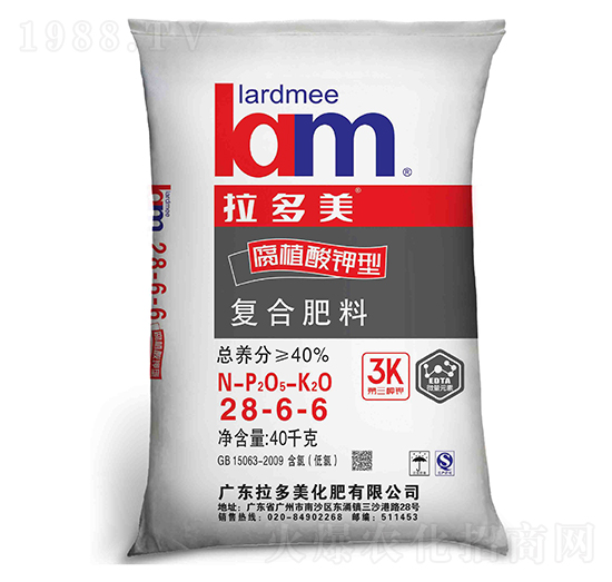 玉米專(zhuān)用復(fù)合肥料28-6-6-拉多美