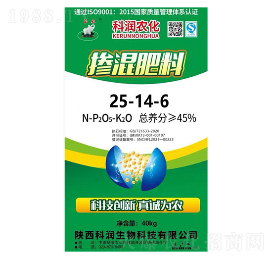 摻混肥料25-14-6-科潤生物