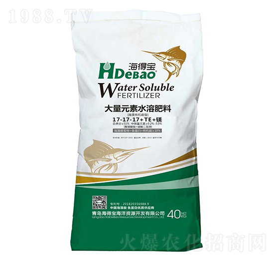 大量元素水溶肥17-17-17+TE+鎂-海得寶