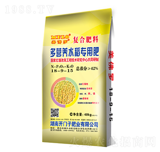 多營養(yǎng)水稻專用復(fù)合肥料18-9-15-美佛羅-開門子