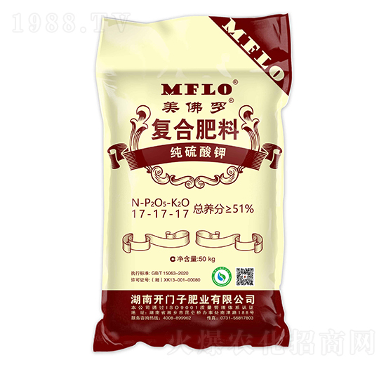 純硫酸鉀復(fù)合肥料17-17-17-美佛羅-開門子