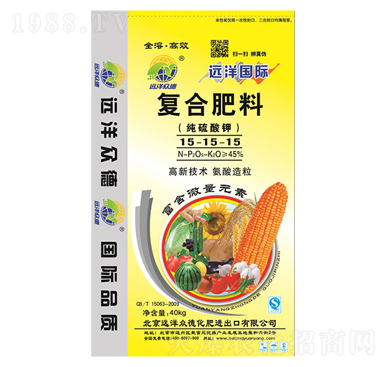 純硫酸鉀復(fù)合肥15-15-15-遠(yuǎn)洋眾德
