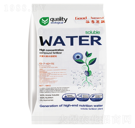 大量元素水溶肥料13-7-42+TE-新港生物