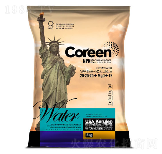 大量元素水溶肥料20-20-20+MgO+TE-益農(nóng)豐肥業(yè)