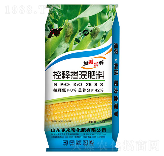 40kg控釋摻混肥料26-8-8-煙農(nóng)豐谷-克來(lái)帝化肥