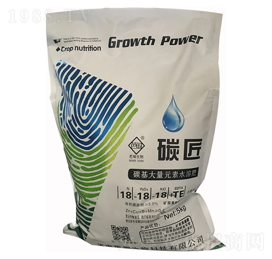 碳基大量元素水溶肥18-18-18+TE-碳匠-芭甸生物