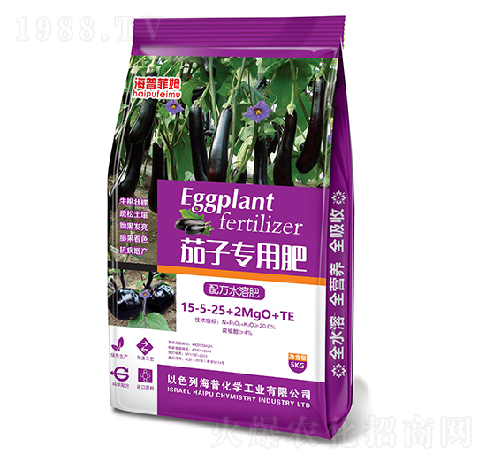 茄子專用肥15-5-25+2MgO+TE 海普化學(xué)