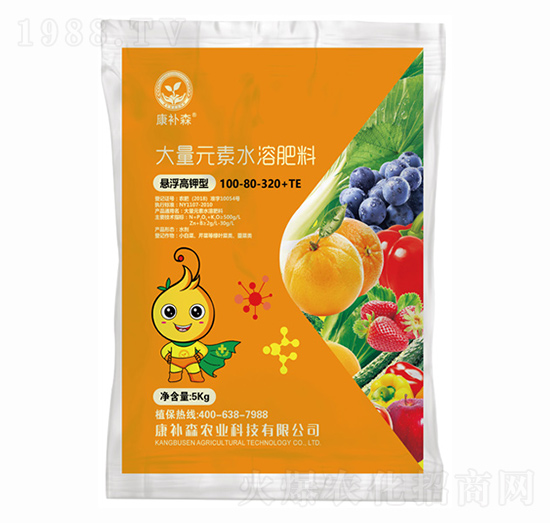 懸浮高鉀型大量元素水溶肥100-80-320+TE 康補(bǔ)森