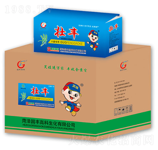 箱裝小麥專用含氨基酸水溶肥料-壯豐-國(guó)豐高科