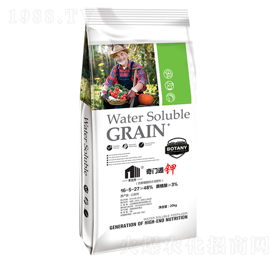 含腐植酸水溶肥料16-5-27-奇門遁鉀-萬傲農(nóng)業(yè)