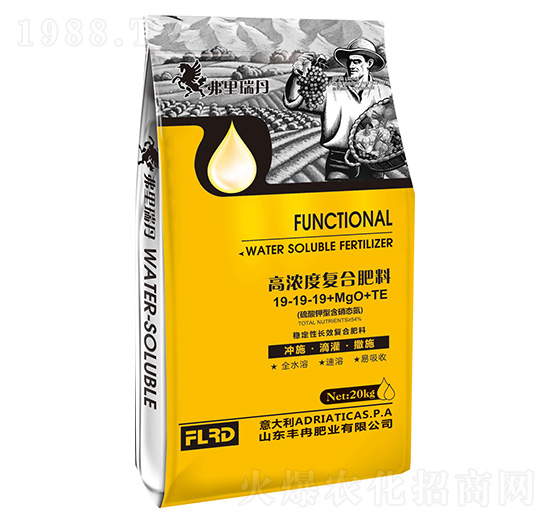 高濃度復合肥料19-19-19+MgO+TE 弗里瑞丹 豐冉肥業(yè)