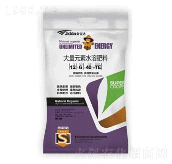 大量元素水溶肥12-6-40+TE-金吉達(dá)