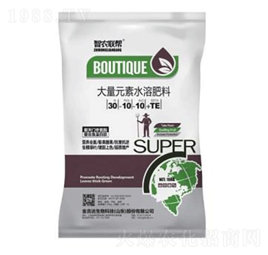 大量元素水溶肥30-10-10+TE（紫袋）-金吉達