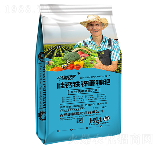 硅鈣鐵鋅硼鎂肥-沃甄棒-潤(rùn)德源肥業(yè)