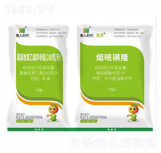 200克每升氯氟氧乙酸異辛酯+40克每升煙嘧磺隆-贊靈-貝力沃