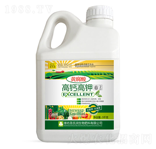 黃腐酸高鈣高鉀水溶肥-圣氏潤(rùn)