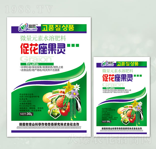 微量元素水溶肥-促花座果靈-晶園肥料