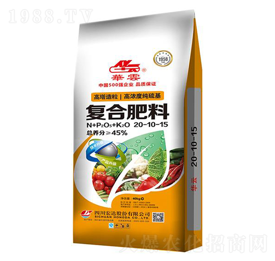 高濃度硫酸鉀復(fù)合肥料20-10-15-華云-宏達(dá)股份