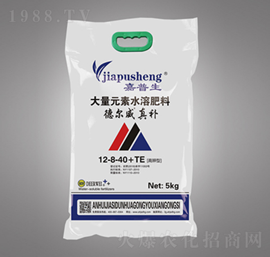 高鉀型大量元素水溶肥料12-8-40+TE-德?tīng)柾嫜a(bǔ)-嘉思頓