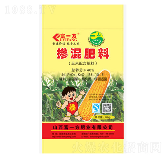 玉米專用摻混肥料25-10-5-富一方