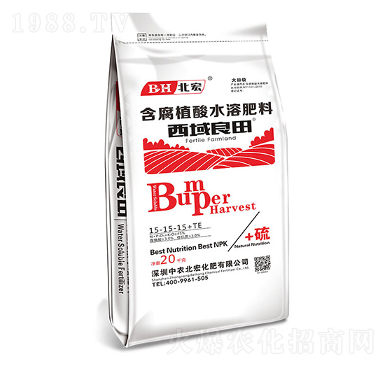 含腐植酸水溶肥料15-15-15+TE-西域良田（紅）-北宏