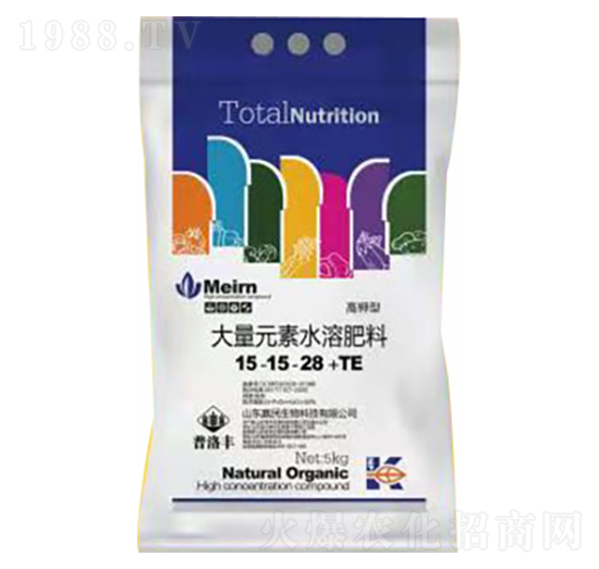 高鉀型量元素水溶肥料15-15-28+TE-普洛豐-季豐生物