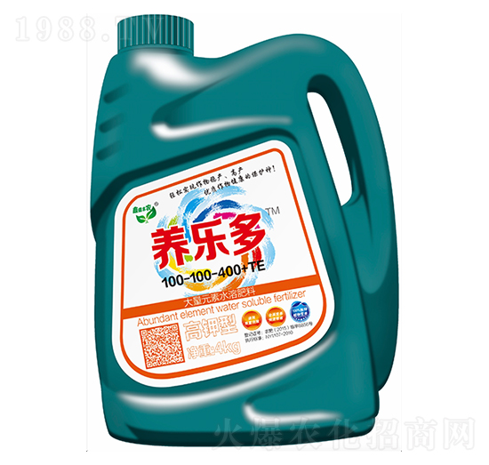 大量元素水溶肥料100-100-400+TE-養(yǎng)樂多-奧雷德斯