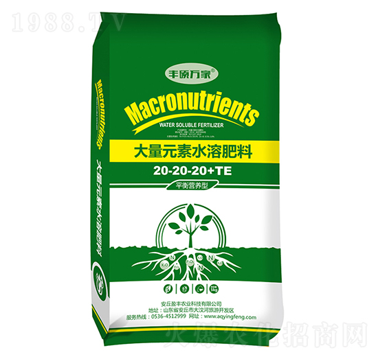 平衡營養(yǎng)型大量元素水溶肥料20-20-20+TE-豐碩萬家-盈豐農(nóng)業(yè)