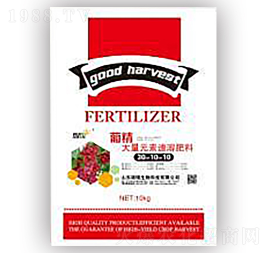 大量元素速溶肥料20-10-10-葡精-瑞錫生物