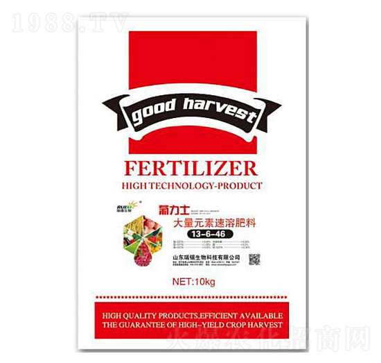 大量元素速溶肥料13-6-46-葡力士-瑞錫生物