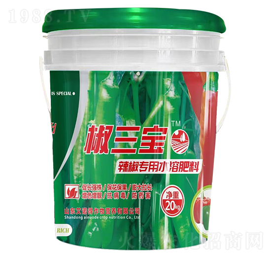 辣椒專用水溶肥料-椒三寶-艾諾得