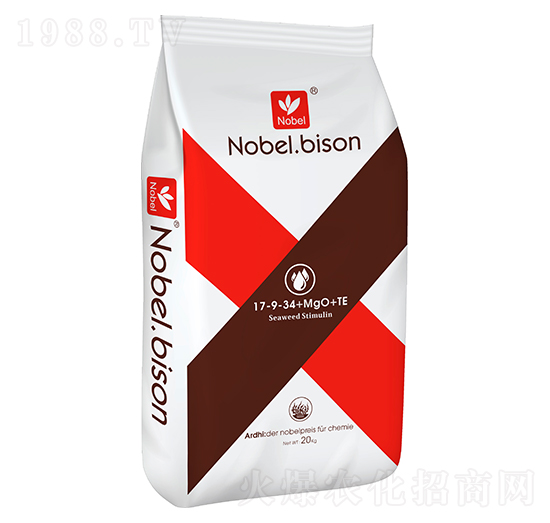 20kg高鉀型水溶肥17-9-34+MgO+TE-必仙素-樂(lè)普生