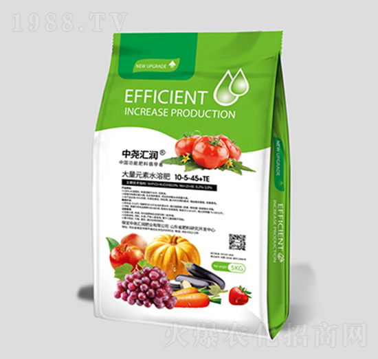 大量元素水溶肥10-5-45+TE-中堯匯潤