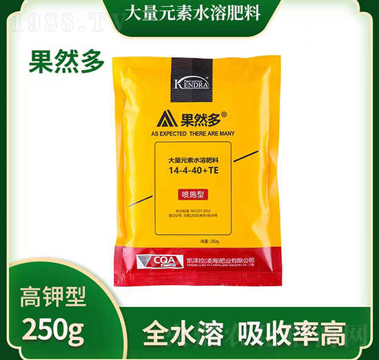 大量元素水溶肥14-4-40+TE-果然多-凱澤拉