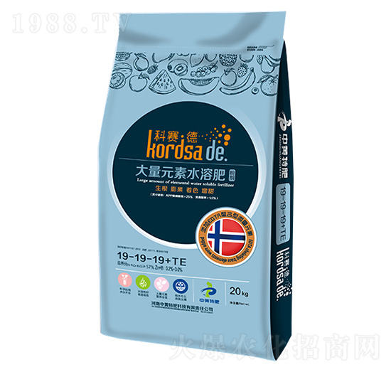 經(jīng)濟(jì)作物生長期專用水溶肥19-19-19-科賽德-農(nóng)富天下