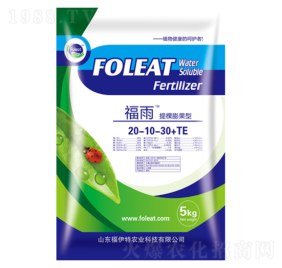 提棵膨果型大量元素水溶肥20-10-30+TE-福雨-福伊特