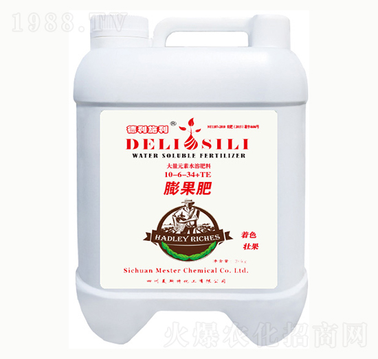 德利斯利膨果肥10-6-34+TE-銘潤(rùn)化工