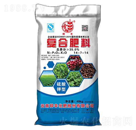 硫酸鉀型復合肥料14-7-14-祥豐